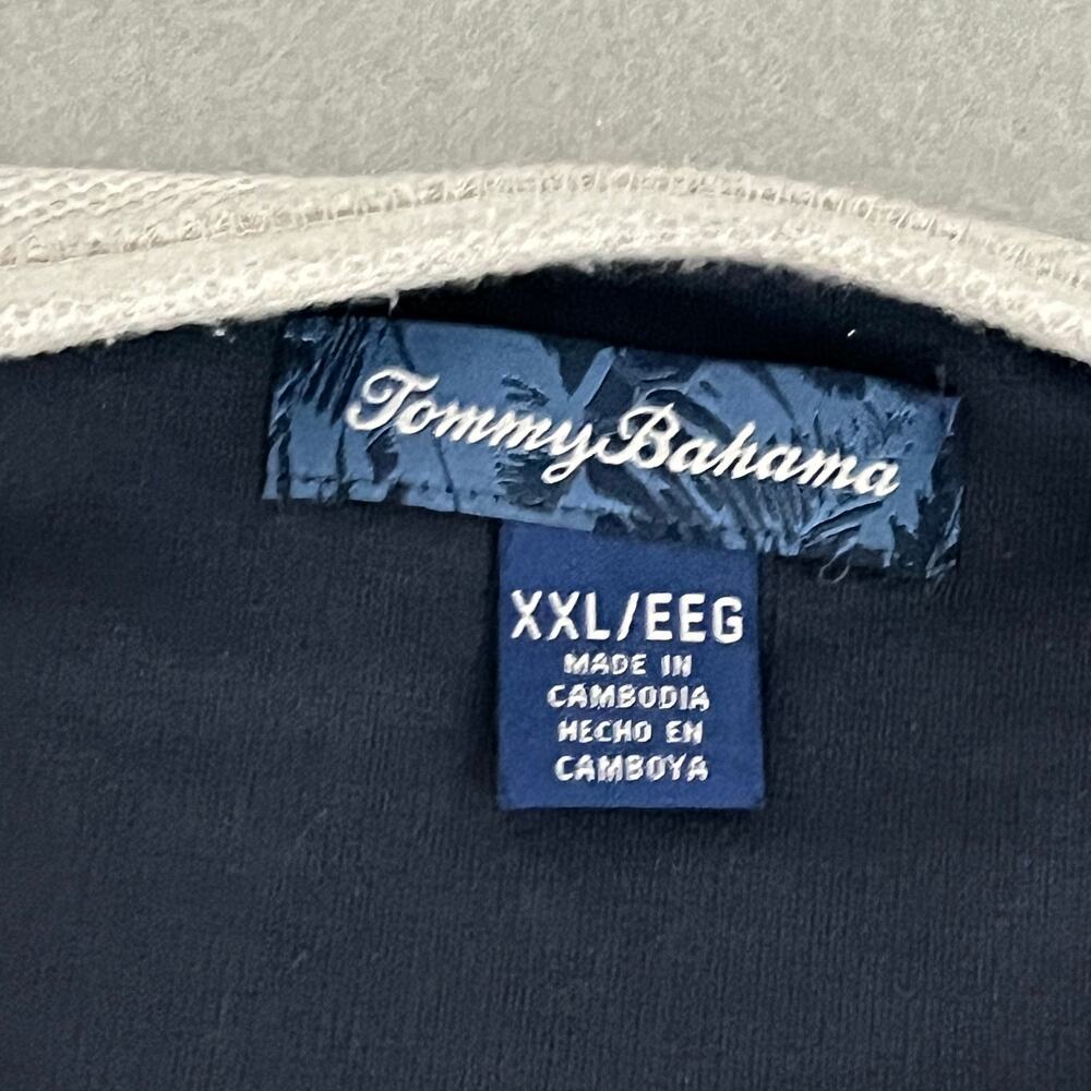 Tommy Bahama Waffle Knit Long Sleeve Thermal Pullover Lounge Gray Men's XXL - Picture 7 of 9